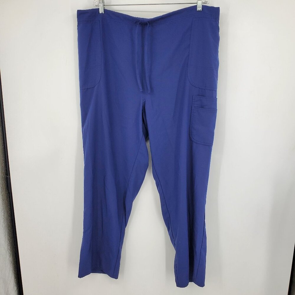 Scrubstar Women's Navy Blue‎ Straight / Boot Pull On Nursing Scrub Pants Size XL